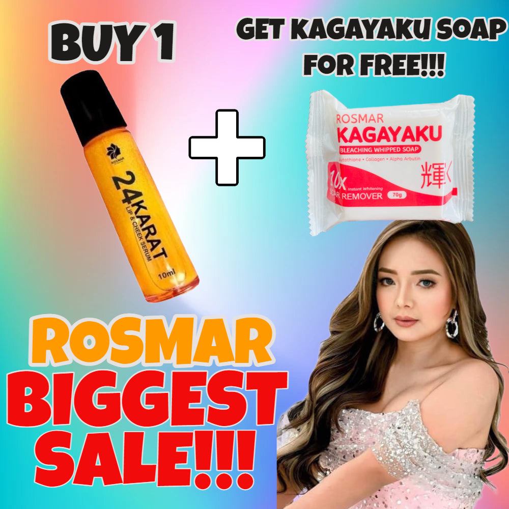 ROSMAR 24 KARAT LIP SERUM WITH FREE KAGAYAKU SOAP!